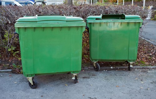 Professional waste removal team handling bulky items