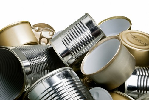 Van packed with sorted commercial waste ready for recycling